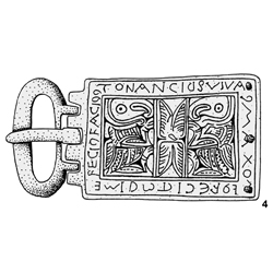 Merovingian reliquary buckle