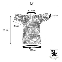 Haubergeon 7mm plat riveté alterné